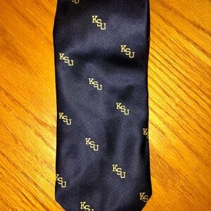 KSU Navy and Gold Tie UNISEX